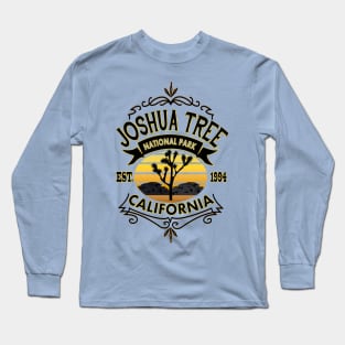 Joshua Tree National Park California Vintage Typography Long Sleeve T-Shirt